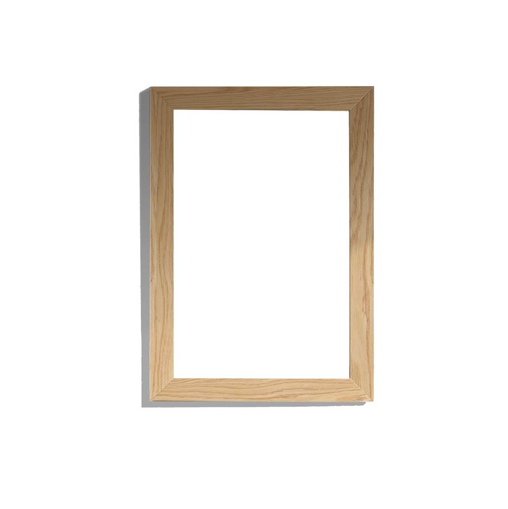 LAVIVA Fully Framed 24'' California White Oak Mirror
