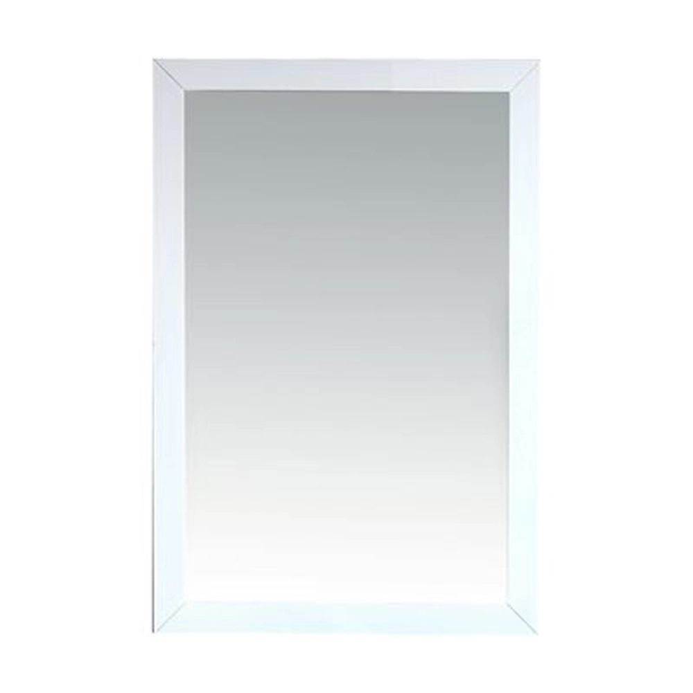LAVIVA Fully Framed 24'' White Mirror