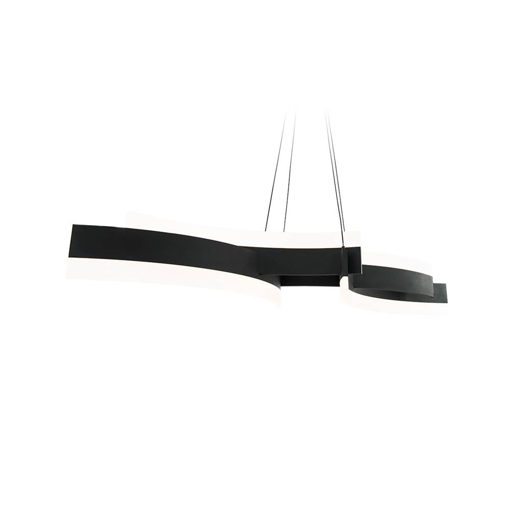 Modern Forms Arcs 58'' LED Linear Pendant Light 3000K in Black