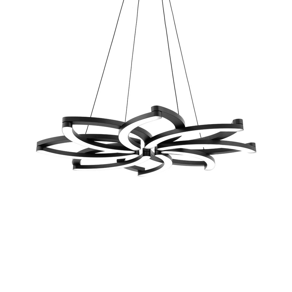 Modern Forms Bloom 32'' LED Chandelier Light 3000K in Black