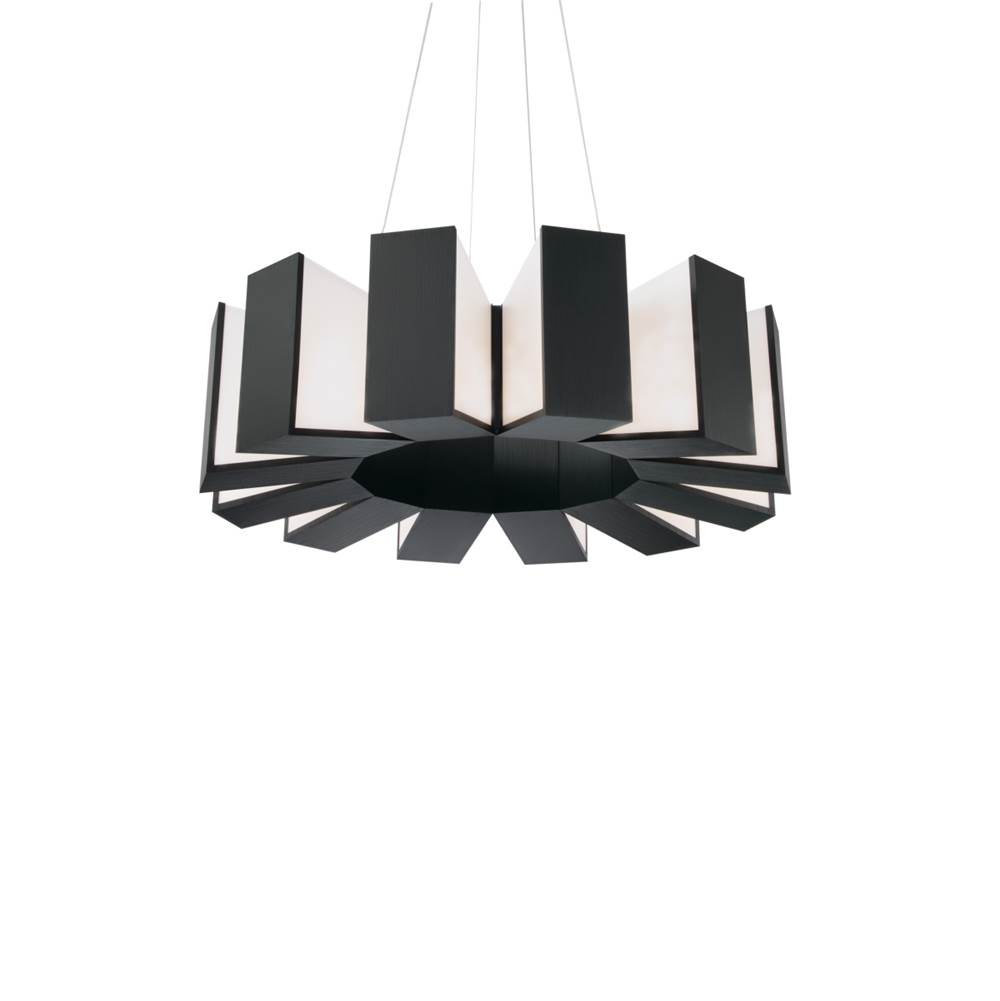 Modern Forms Chronos 34'' LED Chandelier Light 3000K in Black