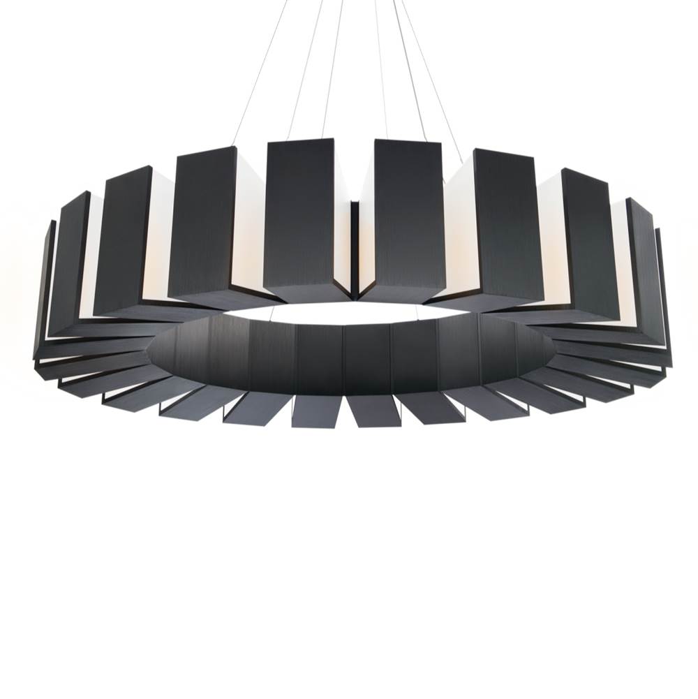 Modern Forms Chronos 50'' LED Chandelier Light 3000K in Black