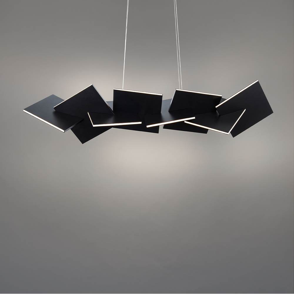 Modern Forms Konstrukt 48'' LED Linear Pendant Light 3000K in Black