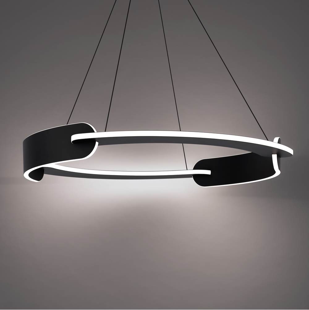 Modern Forms Ilios 32'' LED Indoor Pendant Chandelier Light 3000K in Black