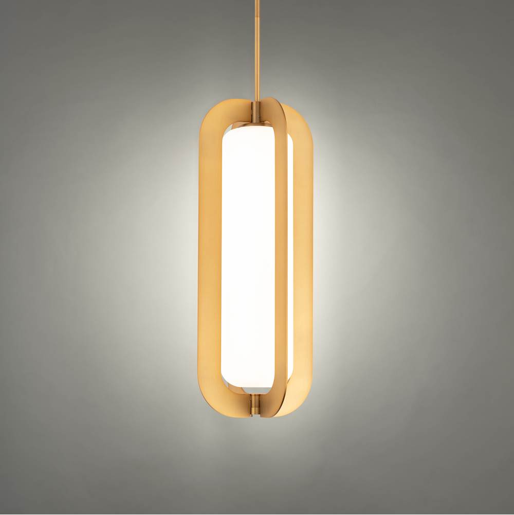 Modern Forms Echelon 22'' LED Indoor Pendant Light 3000K in Aged Brass