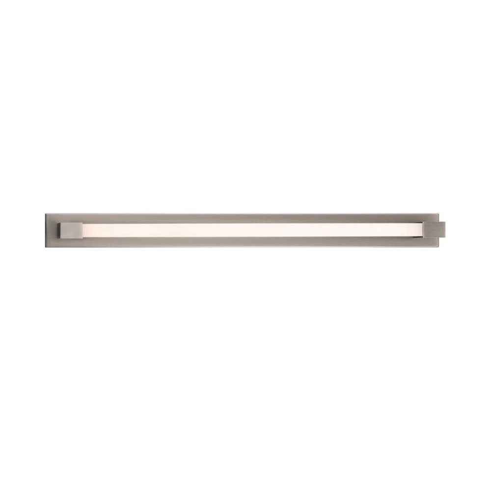 Modern Forms Barre 37'' LED Wall and Bath Vanity Light 3000K in Brushed Nickel
