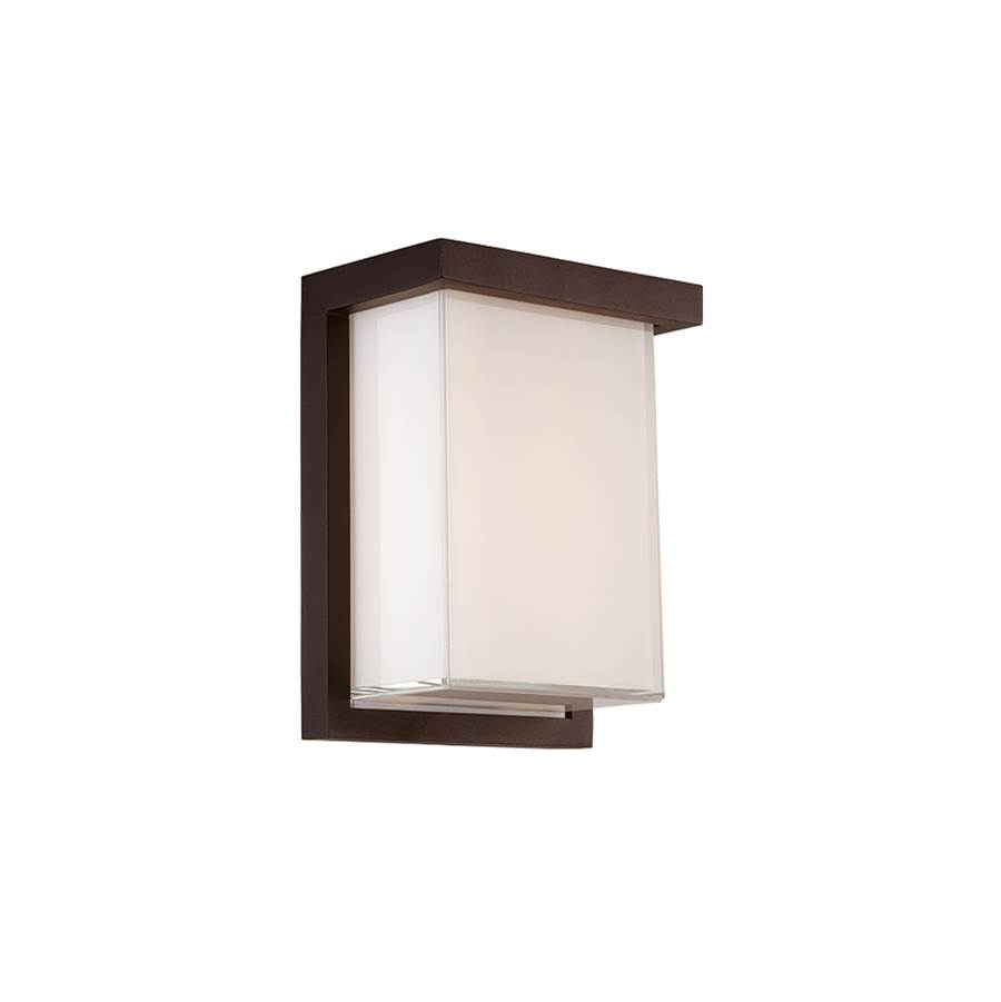 Modern Forms Ledge 8'' LED Outdoor Wall Sconce Light 3000K in Bronze