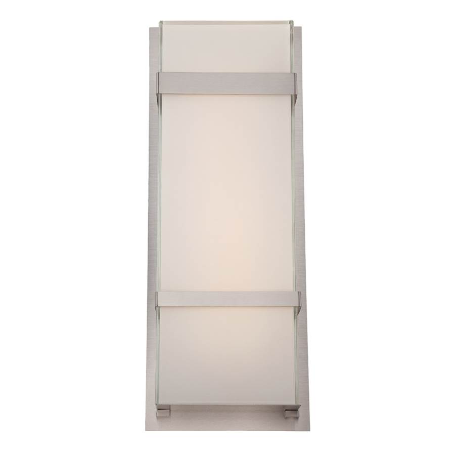 Modern Forms Phantom 21'' LED Outdoor Wall Sconce Light 3000K in Stainless Steel