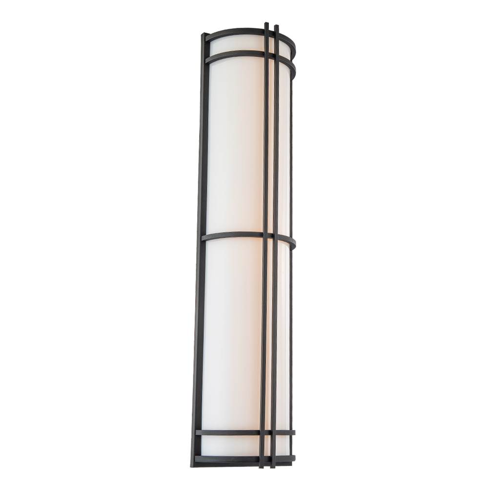 Modern Forms Skyscraper 37'' LED Outdoor Wall Sconce Light 3000K in Black