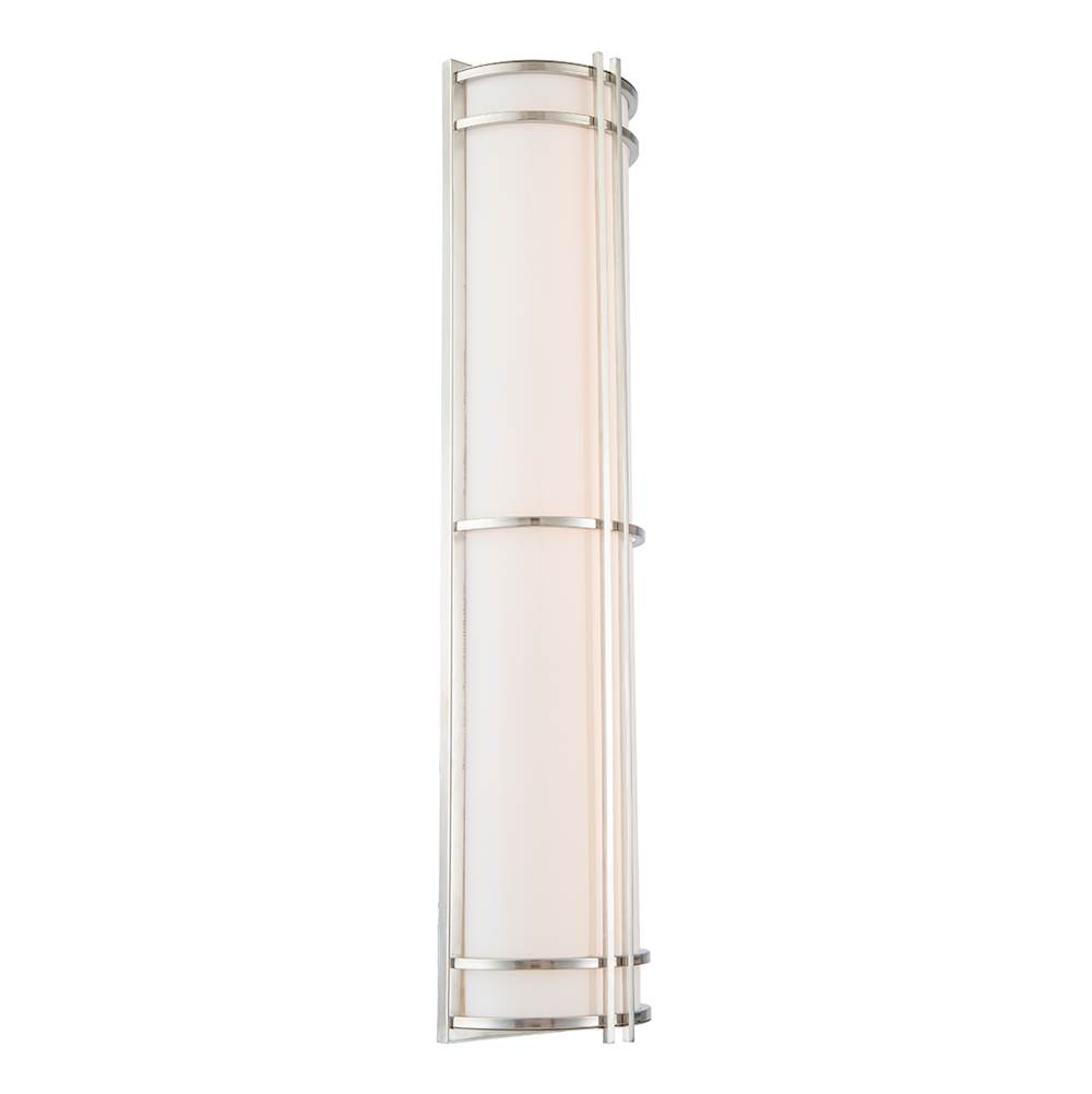 Modern Forms Skyscraper 37'' LED Outdoor Wall Sconce Light 3000K in Stainless Steel