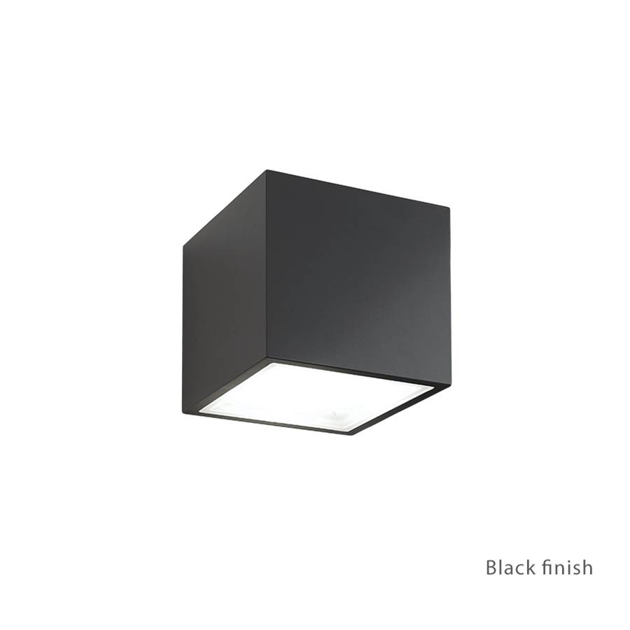 Modern Forms Bloc 6'' LED Outdoor Wall Sconce Light 3000K in Black