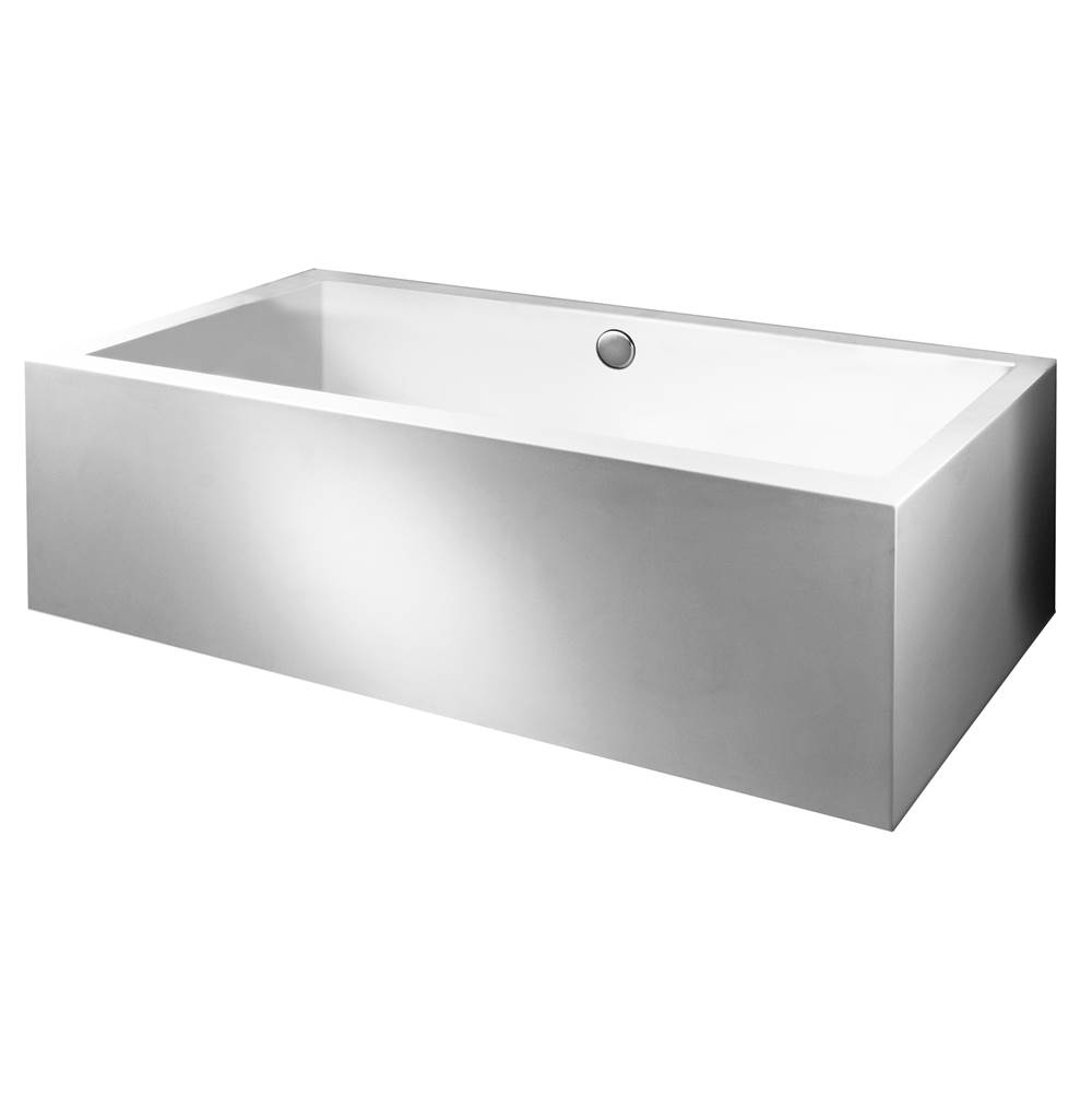 MTI Baths Andrea 14A Acrylic Cxl Sculpted 4 Side Air Bath - White (71.25X41.5)