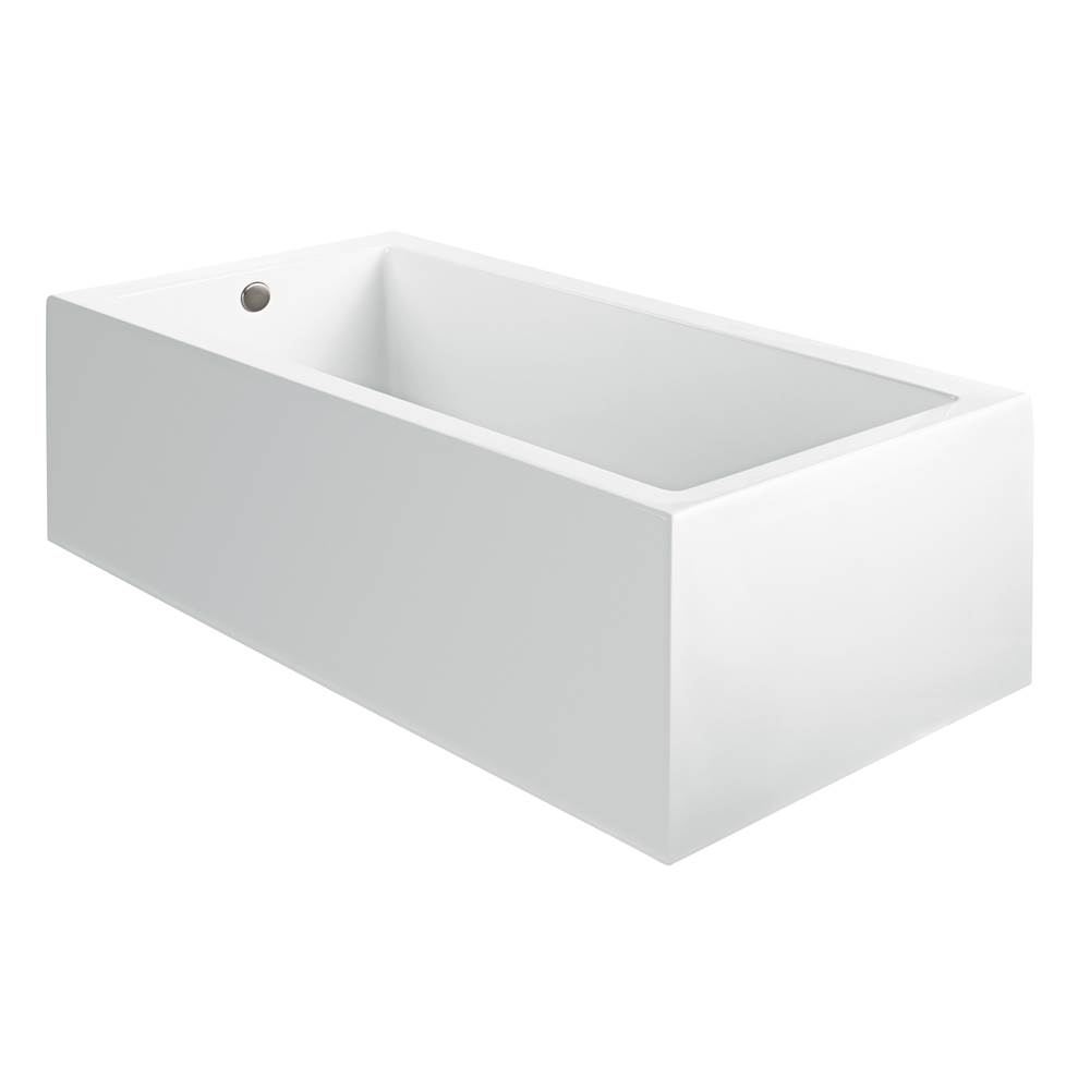 MTI Baths Andrea 19A Acrylic Cxl Sculpted 1 Side Air Bath - White (54X32)