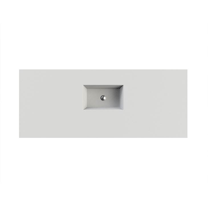 MTI Baths Petra 9 Sculpturestone Counter Sink Single Bowl Up To 43'' - Gloss Biscuit