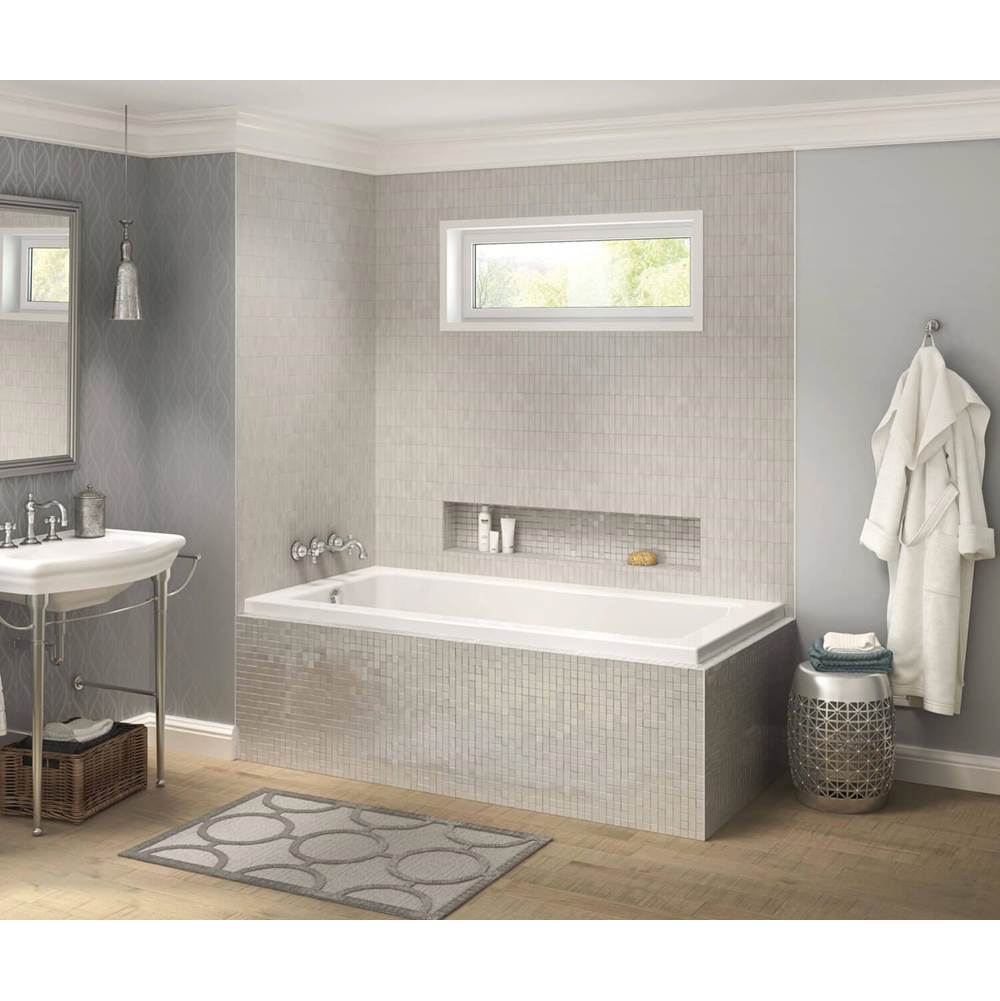 Maax Pose 6032 IF Acrylic Corner Left Left-Hand Drain Bathtub in White