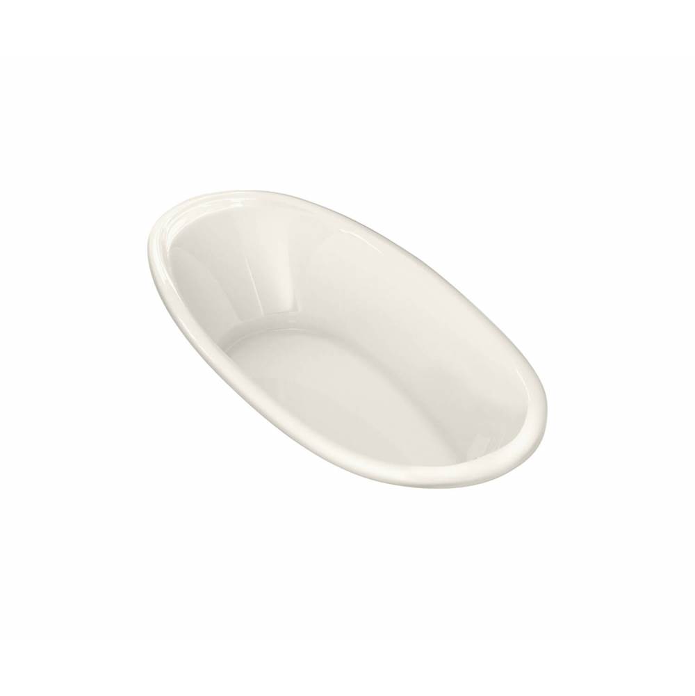 Maax Saturna 6036 Acrylic Drop-in Center Drain Bathtub in Biscuit