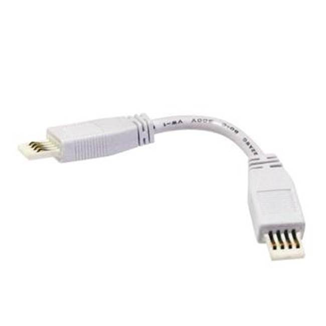 Nora Lighting 6'' Flex SBC Interconnection Cable for Lightbar Silk, White