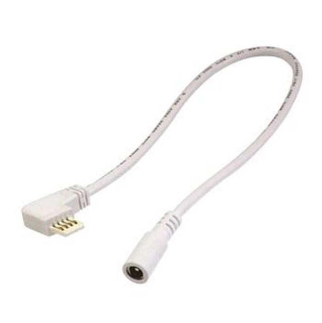 Nora Lighting 72''  Side Power Line Cable for Lightbar Silk, Right, White