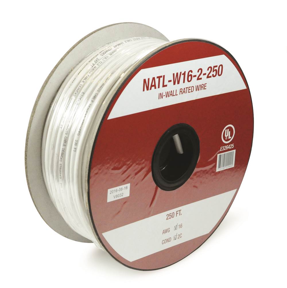 Nora Lighting 16AWG 2C 1FT. IN-WALL RATED WI
