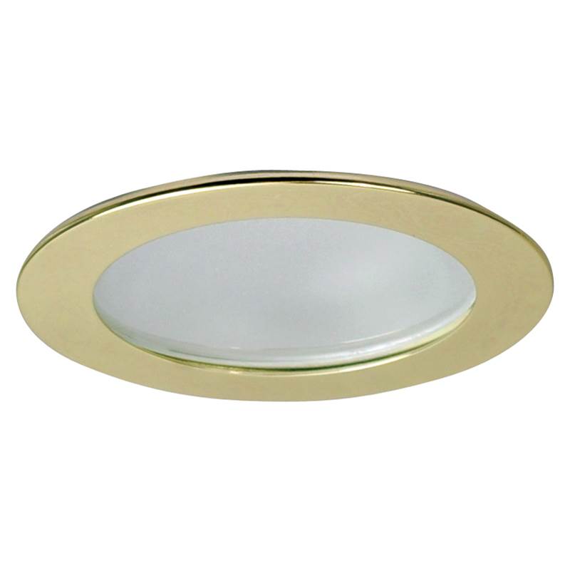 Nora Lighting 3'' Frosted Flat Lens with Reflector, Gold