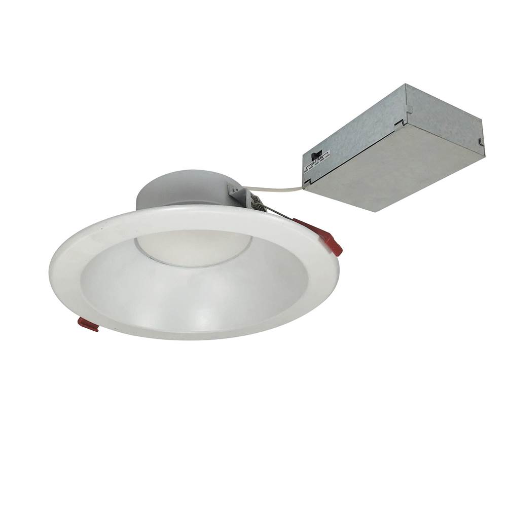 Nora Lighting 6'' Theia LED Downlight with Selectable CCT, 1400lm / 15W, Matte Powder White Finish