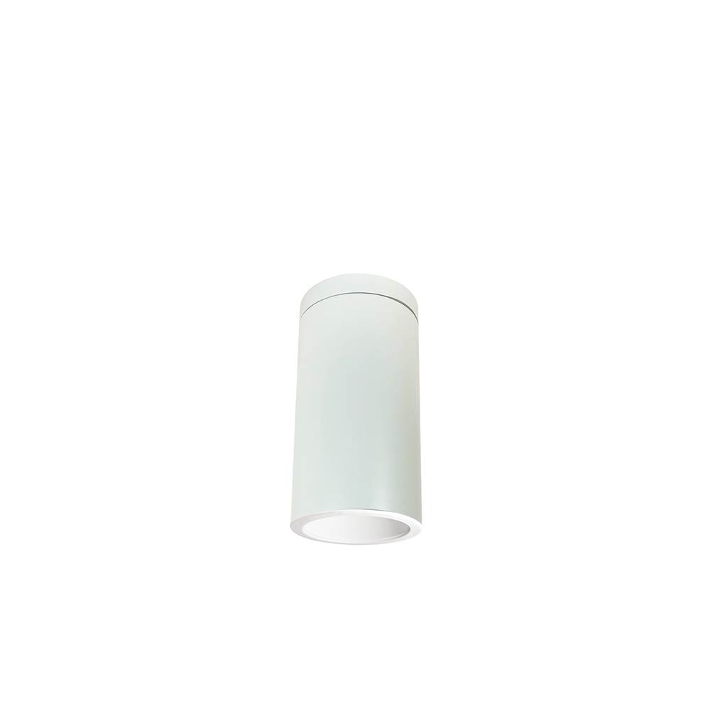 Nora Lighting 6'' Cylinder, White, Surface Mount, 15W Med Base LED, Refl. White