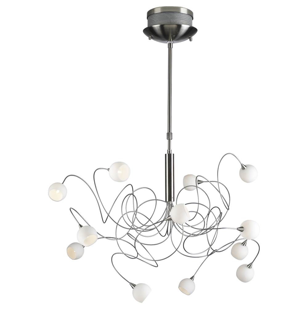 PLC Lighting PLC 12 Light Chandelier Fusion Collection 6035 SN
