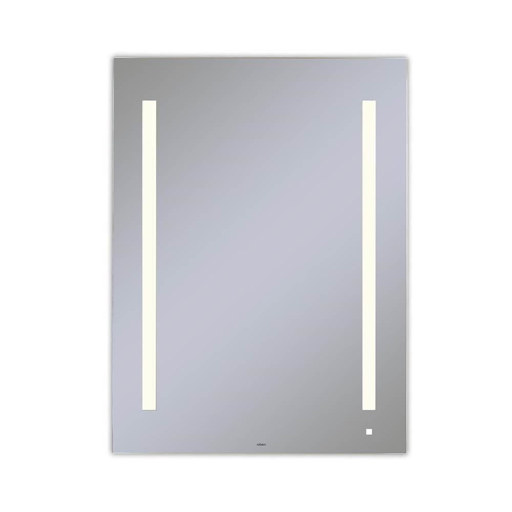 Robern AiO Lighted Mirror, 30'' x 40'' x 1-1/2'', LUM Lighting, 2700K Temperature (Warm Light), Dimmable, OM Audio, USB Charging Ports
