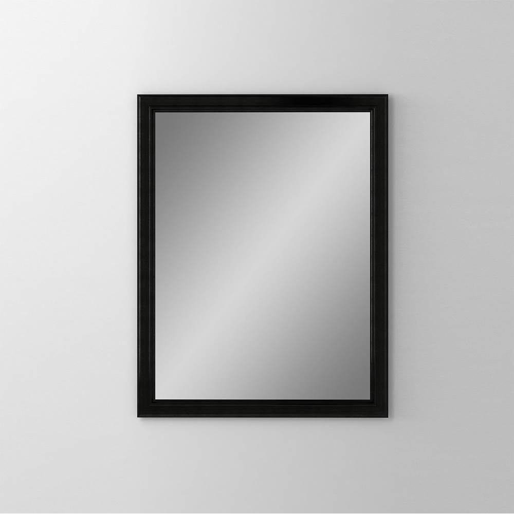 Robern Main Line Mirror, 24'' x 30'' x 1-5/8'', Bryn Mawr Frame, Brushed Black