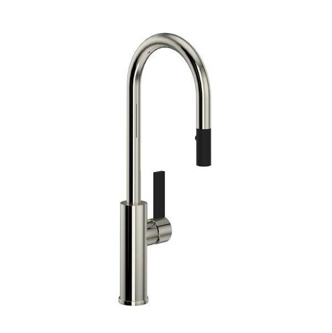 Rohl Tuario™ Pull-Down Bar/Food Prep Kitchen Faucet With C-Spout