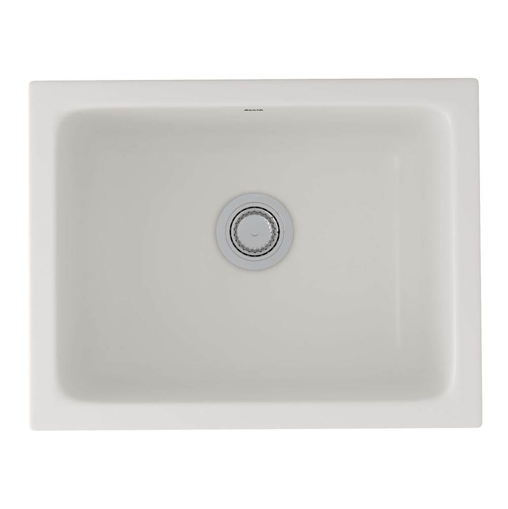 Rohl Allia™ 24'' Fireclay Single Bowl Undermount Kitchen Or Laundry Sink