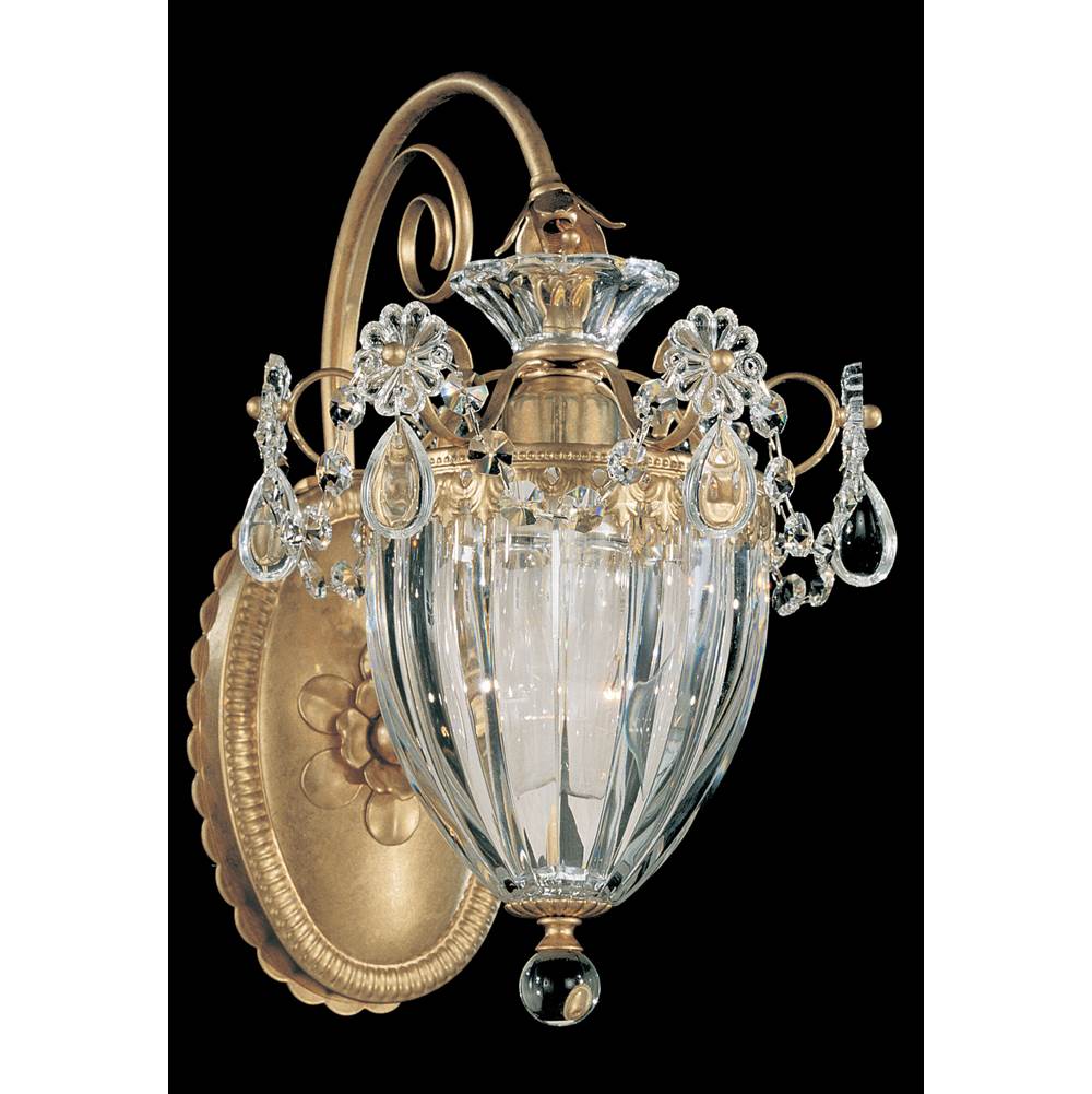 Schonbek Bagatelle 1 Light 120V Wall Sconce in Heirloom Gold with Clear Radiance Crystal