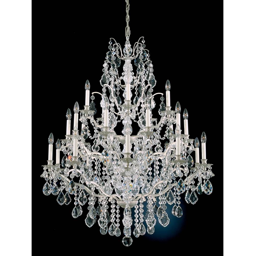 Schonbek Bordeaux 25 Light 120V Chandelier in French Gold with Clear Heritage Handcut Crystal