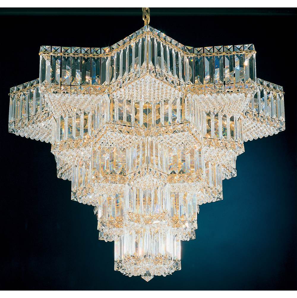 Schonbek Equinoxe 31 Light 120V Chandelier in Polished Silver with Clear Optic Crystal