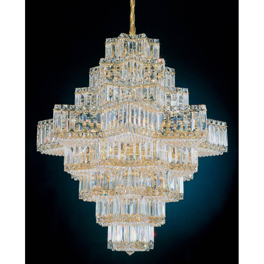 Schonbek Equinoxe 45 Light 120V Chandelier in Polished Silver with Clear Optic Crystal