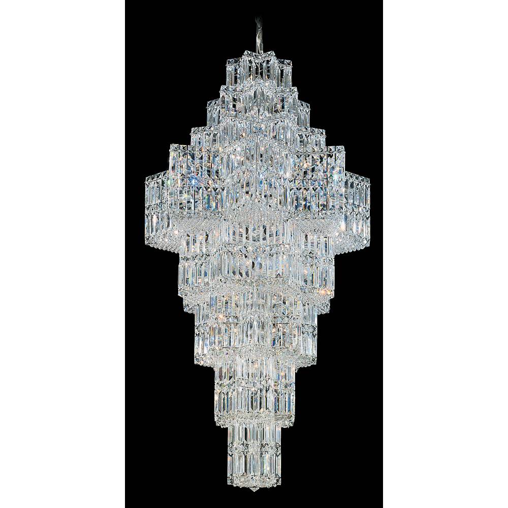 Schonbek Equinoxe 63 Light 120V Chandelier in Polished Silver with Clear Optic Crystal