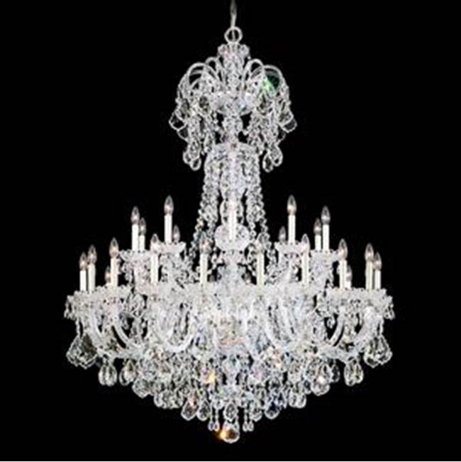 Schonbek Olde World 35 Light 110V Chandelier in Rich Auerelia Gold with Clear Heritage Crystals