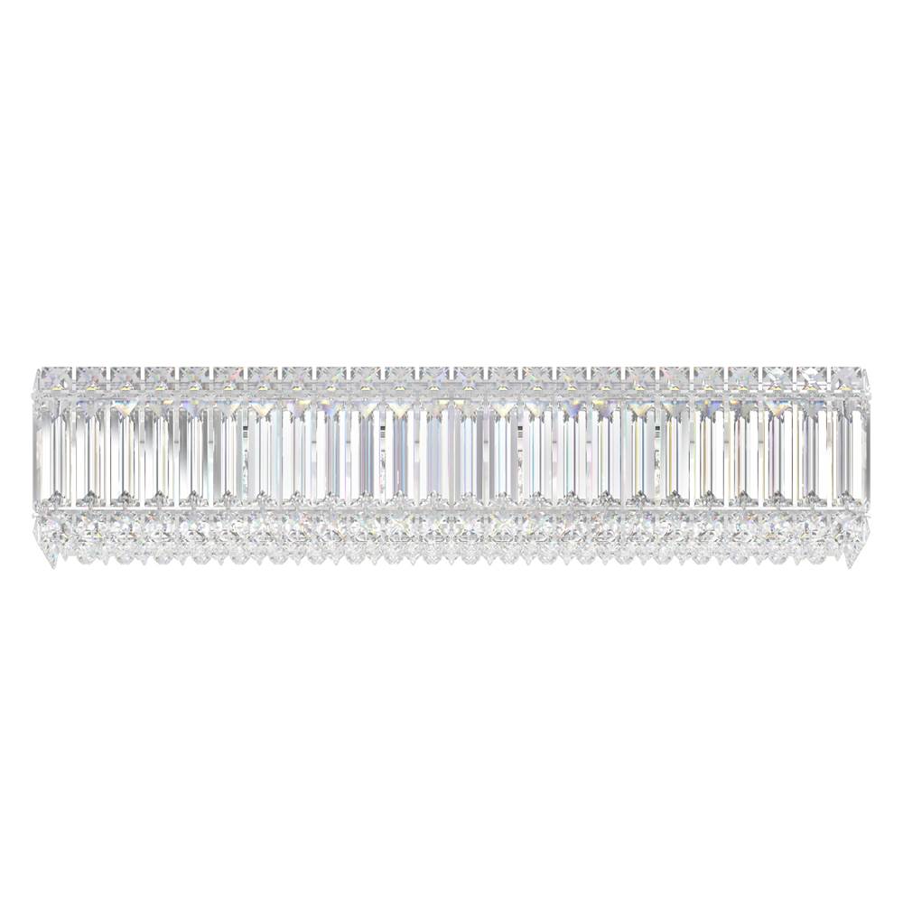 Schonbek Quantum 6 Light 110V Wall Sconce in Stainless Steel with Clear Crystals From Swarovski®