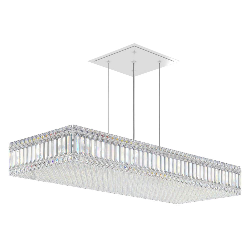 Schonbek Quantum 23 Light 110V Pendant in Stainless Steel with Clear Crystals From Swarovski®