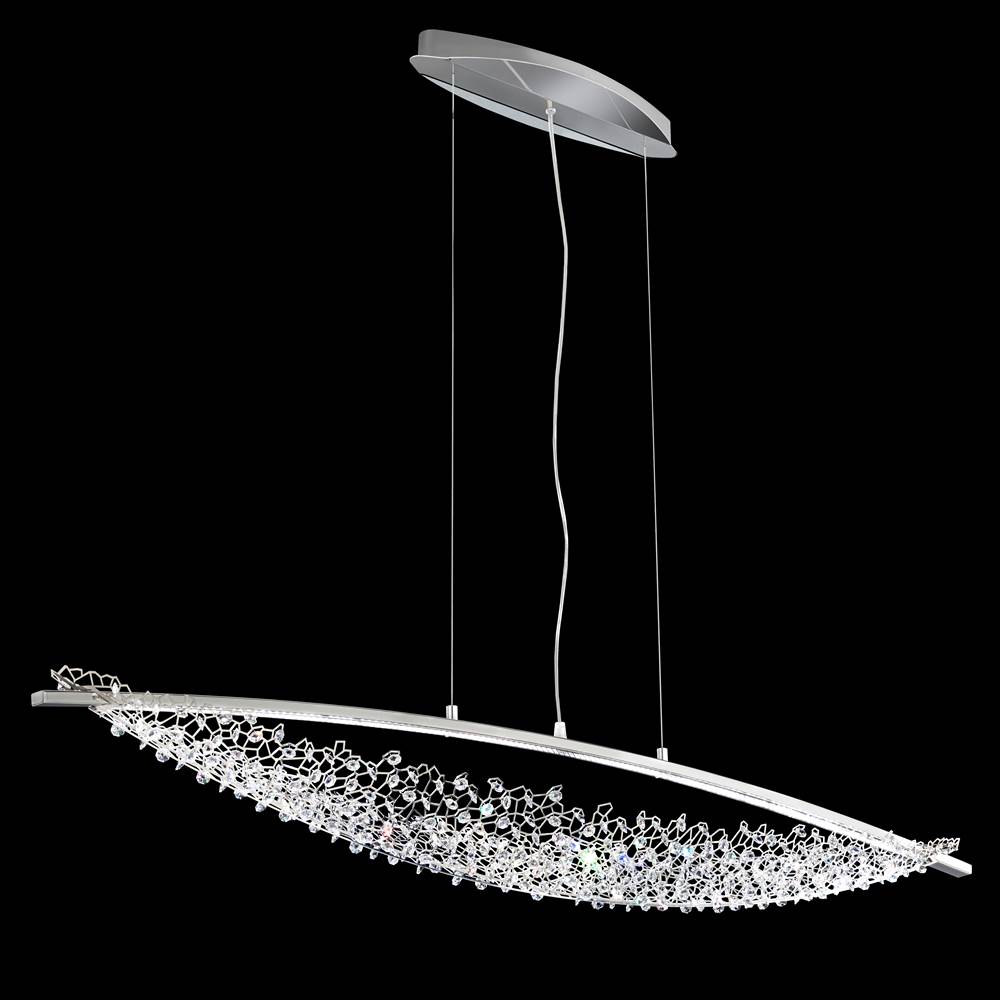 Schonbek Amaca 52in LED 3000K 120V Linear Pendant in Stainless Steel with Clear Radiance Crystal