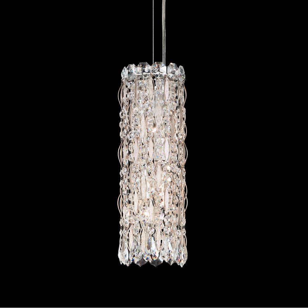 Schonbek Sarella 3 Light 120V Mini Pendant in Polished Stainless Steel with Clear Radiance Crystal