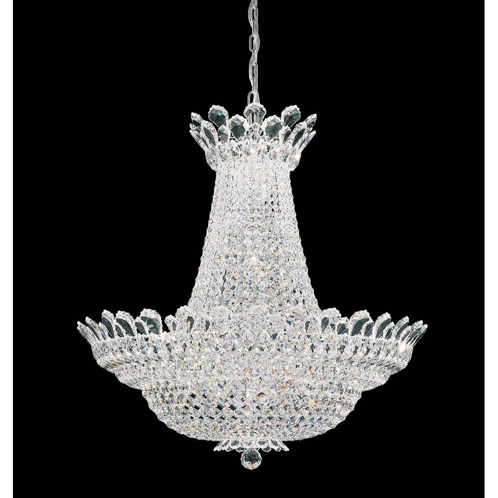 Schonbek Trilliane 53 Light 120V Chandelier in Polished Stainless Steel with Clear Radiance Crystal
