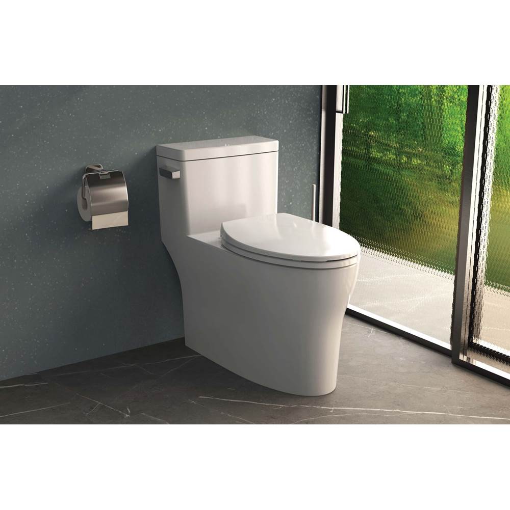 StudioLux 1PC Skirted Toilet with Slow Close Seat and PC Tank Lever