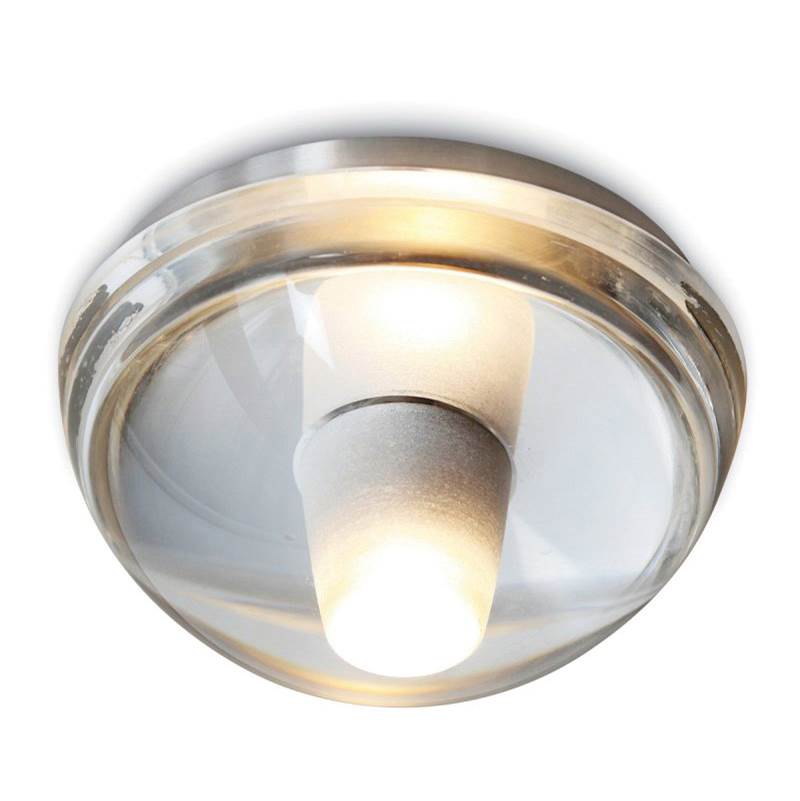 Stone Lighting Ceiling, Gracie, Crystal, Frosted, Center Polished Nickel, G4, Halogen, 10 W, 120 Lumens