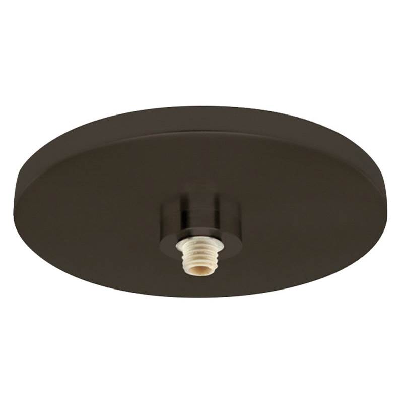 Stone Lighting Canopy, Low Voltage, 1 Light, Monopoint, 4'', Round, Bronze, for LED
