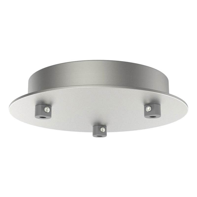 Stone Lighting Canopy, Low Voltage, Strain Relief, 3 Light, 7.5'', Round, Bronze, for LED Fixtures