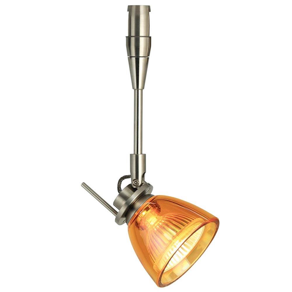 Stone Lighting Vitrea Snap Swivel, Clear, Polished Nickel, 10'' Stem, Warm Dimming, 36 degree, Silver, MR16, LED, 8 W, 450 Lumens, for Cable