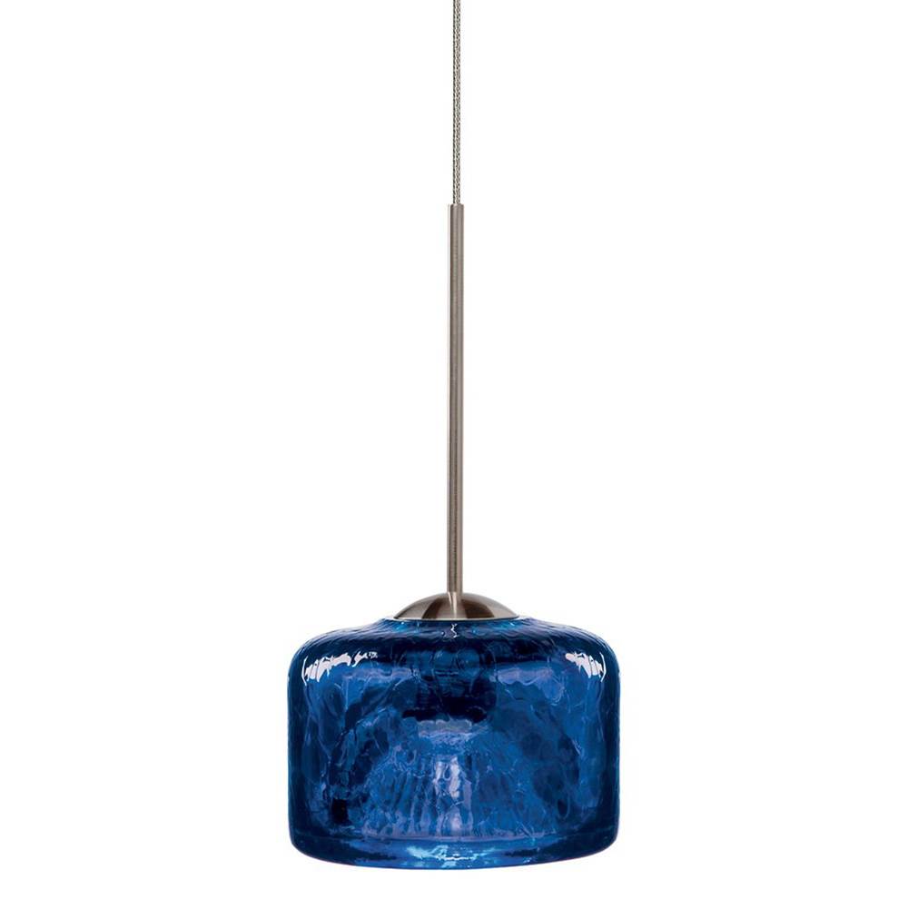 Stone Lighting Pendant, Krypto, Blue, Polished Nickel, MR16, LED, 4 W, EZ Jack