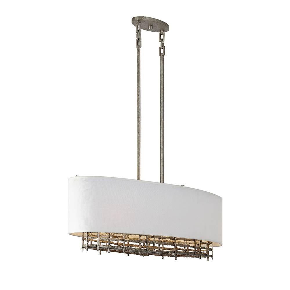 Savoy House Cameo 4-Light Linear Chandelier in Campagne Luxe
