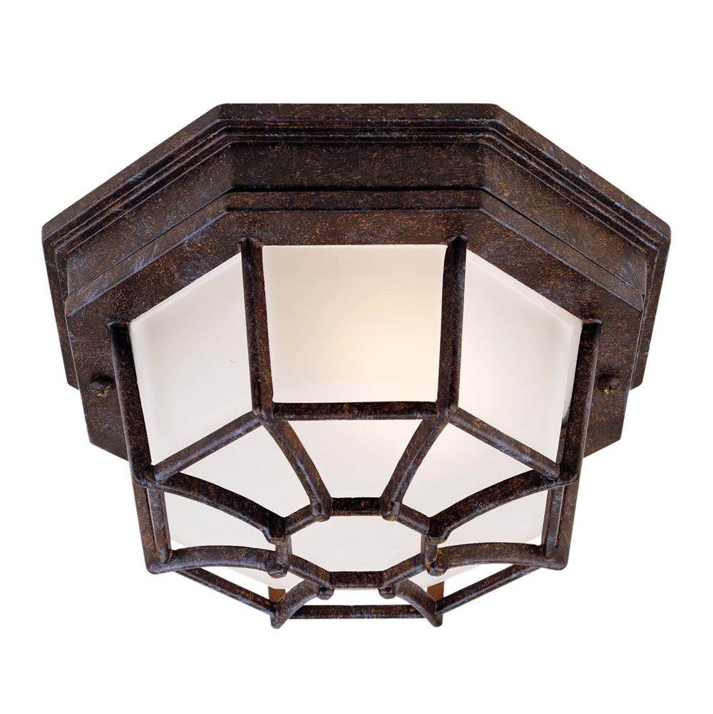 Savoy House Exterior Collections 1-Light Outdoor Ceiling Light in Rustic Bronze
